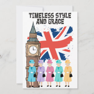 Cartes Pour Fêtes Annuelles Queen Elizabeth II- Style et grâce intemporels