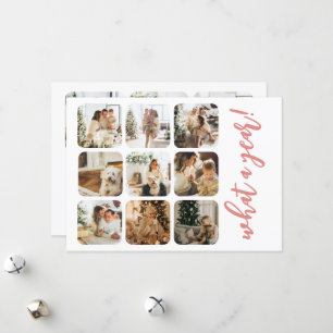 Cartes Pour Fêtes Annuelles Quel an 12 photo et texte personnalisé