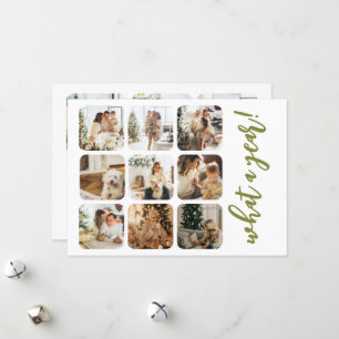 Cartes Pour Fêtes Annuelles Quel an 12 photo et texte personnalisé