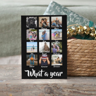 Cartes Pour Fêtes Annuelles Quel an photo Noël personnalisé