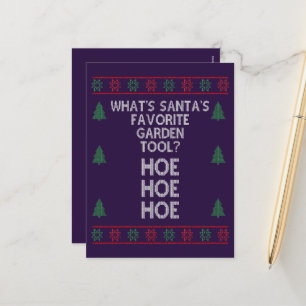 Cartes Pour Fêtes Annuelles Quel est l'outil favori de père Noël ? Ho Ho Ho Dr