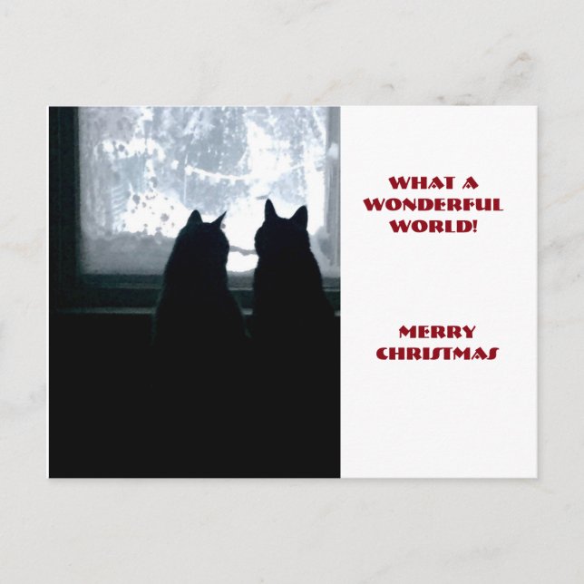 Cartes Pour Fêtes Annuelles Quel monde merveilleux ! (Devant)