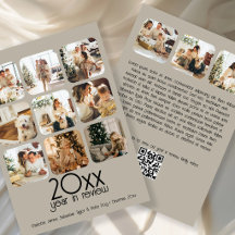 Quelle année 12 Code QR Texte Photo Personnalisé