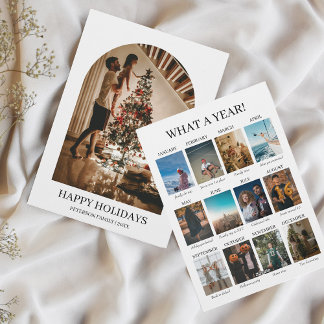 Cartes Pour Fêtes Annuelles Quelle année 12 Photos Noël Minimaliste