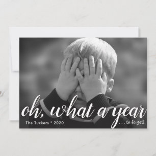 Cartes Pour Fêtes Annuelles Quelle année (à oublier !) Joyeuse année d'argent