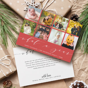 Cartes Pour Fêtes Annuelles Quelle année   Collage photo de fêtes joyeuses rou