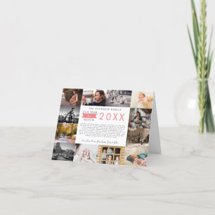 Cartes Pour Fêtes Annuelles Quelle année de revue Photo Collage Holiday