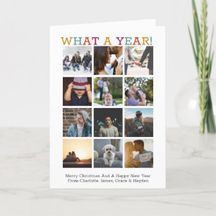 Cartes Pour Fêtes Annuelles Quelle année photo Noël année en revue