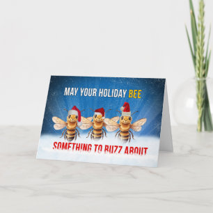 Cartes Pour Fêtes Annuelles Quelque chose à dire à propos de Noël de l'abeille