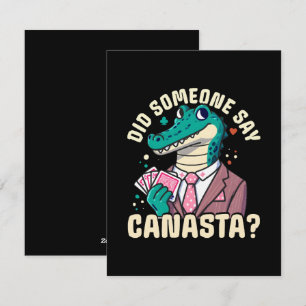 Cartes Pour Fêtes Annuelles Quelqu'Un A Dit Canasta
