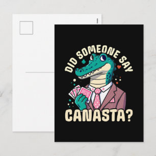 Cartes Pour Fêtes Annuelles Quelqu'un a dit Canasta