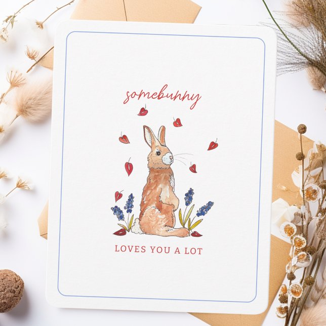 Cartes Pour Fêtes Annuelles Quelqu'un vous aime Aquarelle Saint-Valentin (Créateur téléchargé)