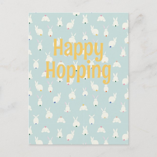 Cartes Pour Fêtes Annuelles Queues de lapin (Devant)