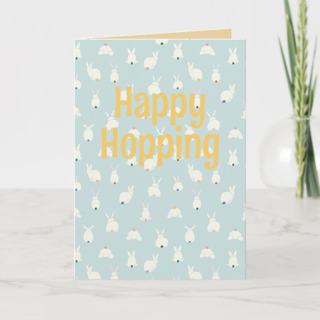Cartes Pour Fêtes Annuelles Queues de lapin (Devant)