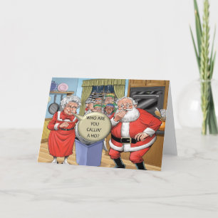 Cartes Pour Fêtes Annuelles Qui Appelles-Tu Un Ho ?