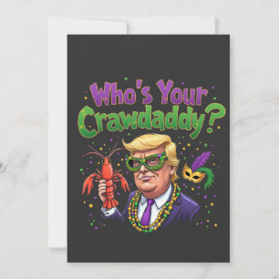 Cartes Pour Fêtes Annuelles Qui est ton père ? Trump Mardi Gras