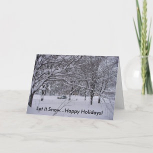 Cartes Pour Fêtes Annuelles Qu'il neige...Joyeuses Fêtes Noël Nouvel An