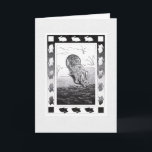 Cartes Pour Fêtes Annuelles Rabbit by Water Joyeuses Vacances Folle Voiture de<br><div class="desc">Cette Carte pliée Rabbit by Water Happy Holidays incarne le charme du Vieux Monde, avec son illustration fine en noir et blanc et en encre, qui est insérée sur un arrière - plan texturé. Le devant n'a pas de texte. L'intérieur dit : "Que votre saison soit remplie de chaleur et...</div>