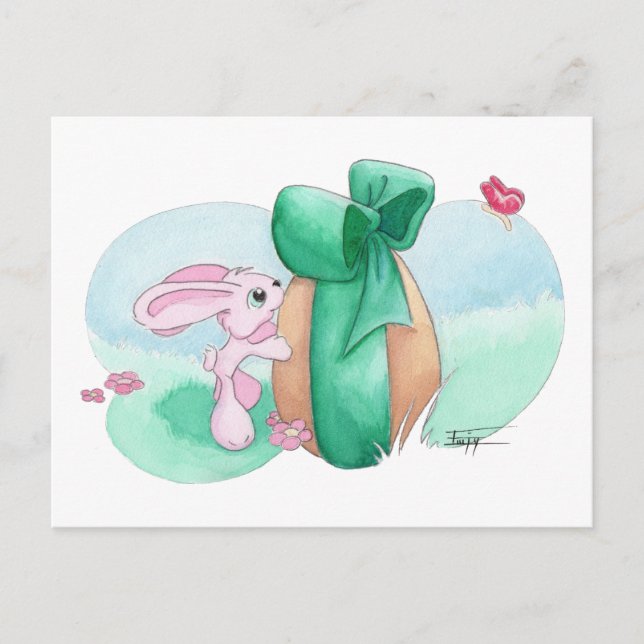 Cartes Pour Fêtes Annuelles Rabbit de Pâques - Pour Vous ! (Devant)