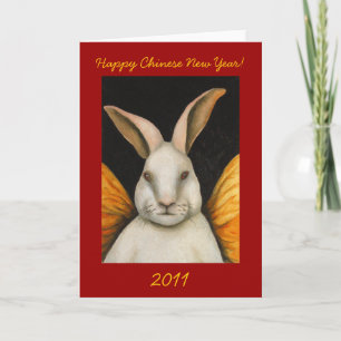 Cartes Pour Fêtes Annuelles Rabbit Fairy-Happy Chinese