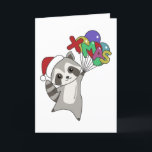 Cartes Pour Fêtes Annuelles Raccoon Christmas Snow Winter Raccoons Adult Cloth<br><div class="desc">Le raton laveur pour Noël avec ballons de Noël. Animaux amusants avec des cadeaux et de la neige pour les vacances. Aussi drôle pour Noël en juillet. Les ratons laveurs sont des animaux mignons et parfaits pour Noël.</div>