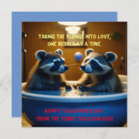 Raccoons adorables dans la baignoire Amusants Sain