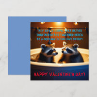 Racoons Adorables dans la Baignoire Amour de la Sa
