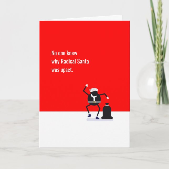Cartes Pour Fêtes Annuelles Radical Santa Claus résiste à des mèmes amusants T (Devant)