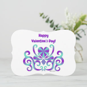 Cartes Pour Fêtes Annuelles Rainbow Heart et Lily