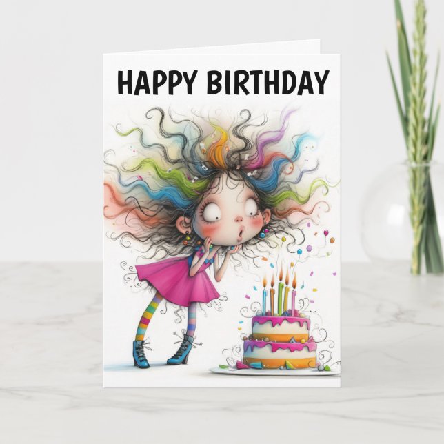 Cartes Pour Fêtes Annuelles Rainbow Surprise Anniversaire Délice! (Devant)