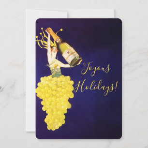 Cartes Pour Fêtes Annuelles Raisins de Champagne