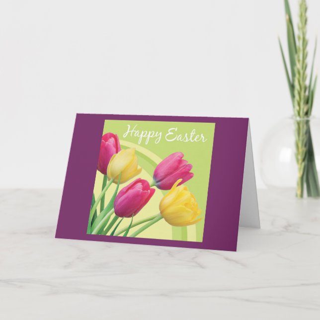 CARTES POUR FÊTES ANNUELLES RAISONS D'ÊTRE HEUREUX À EASTER/JE T'AIME ! (Devant)