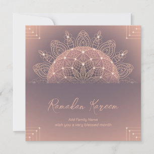 Cartes Pour Fêtes Annuelles Ramadan Kareem Mubarak Mandala élégant