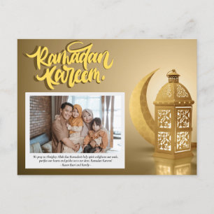 Cartes Pour Fêtes Annuelles Ramadan Kareem Texte photo personnalisé