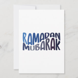 Cartes Pour Fêtes Annuelles Ramadan Moubarak citation islamique