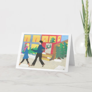 Cartes Pour Fêtes Annuelles Ramenez l'arbre à la maison
