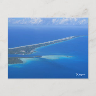 Cartes Pour Fêtes Annuelles Rangiroa vu d'avion