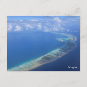 Cartes Pour Fêtes Annuelles Rangiroa vu d'avion
