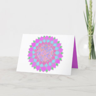 Cartes Pour Fêtes Annuelles Rangoli floral à éclaboussure de peinture Holi