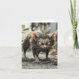 Cartes Pour Fêtes Annuelles Rat monstrueux
