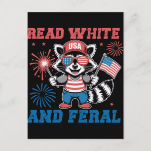 Cartes Pour Fêtes Annuelles Raton laveur drôle 4 juillet patriotique mignon ro