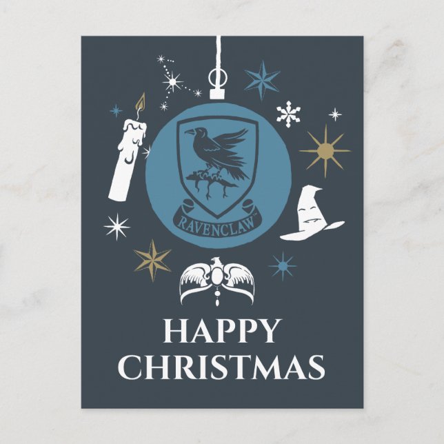Cartes Pour Fêtes Annuelles RAVENCLAW™ - Graphique de Bauble de Vacances (Devant)