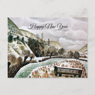 Cartes Pour Fêtes Annuelles Ravilious - Neige du Nouvel An,