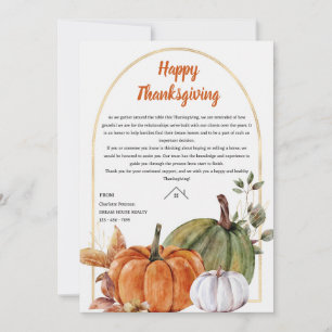 Cartes Pour Fêtes Annuelles Réalisateur immobilier Thanksgiving Recette Pop pa