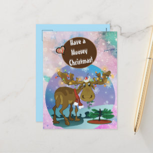 Cartes Pour Fêtes Annuelles Recette de l'élan de Noël