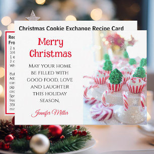 Cartes Pour Fêtes Annuelles Recette d'échange de biscuits au beurre Noël