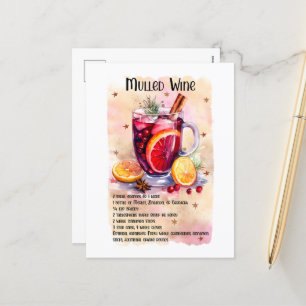 Cartes Pour Fêtes Annuelles Recette Festive Noël Mulled Vin