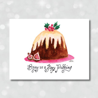Cartes Pour Fêtes Annuelles Recette Figgy Pudding Recette mignonne Noël à la m