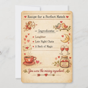Cartes Pour Fêtes Annuelles Recette Vintage Pour Un Saint Valentin Parfait