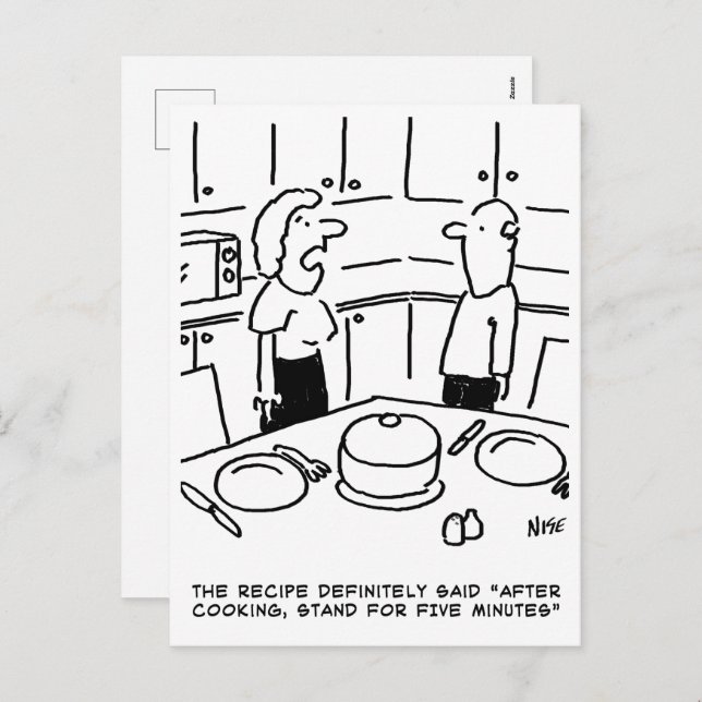 Cartes Pour Fêtes Annuelles Recipe Instructions Followed Cooking in a Kitchen (Devant / Derrière)